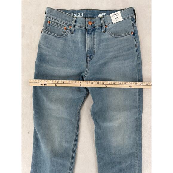 J Crew Classic Straight Jeans High Rise Ankle Denim 30P Petite Light Wash NWT - Picture 9 of 9